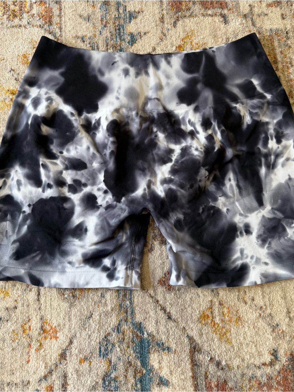 Aurola Tie-Dye High-Rise Biker Shorts